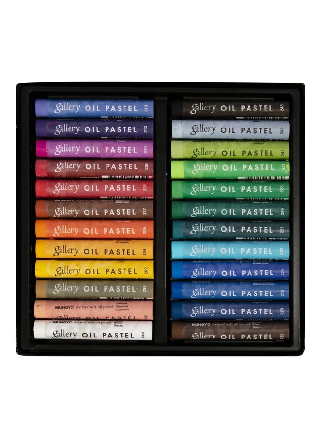 Mungyo Gallery Artists' Soft Oil Pastels-24 Colors,Multicolor - Image 1